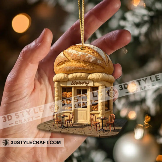 Bakery Shop, Home Decor, Christmas Ornament, Personalized Ornament style option 1