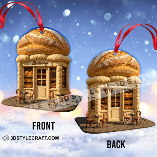 Bakery Shop, Home Decor, Christmas Ornament, Personalized Ornament style option 3
