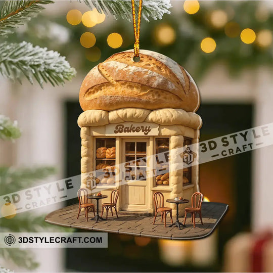 Bakery Shop, Home Decor, Christmas Ornament, Personalized Ornament style option 4
