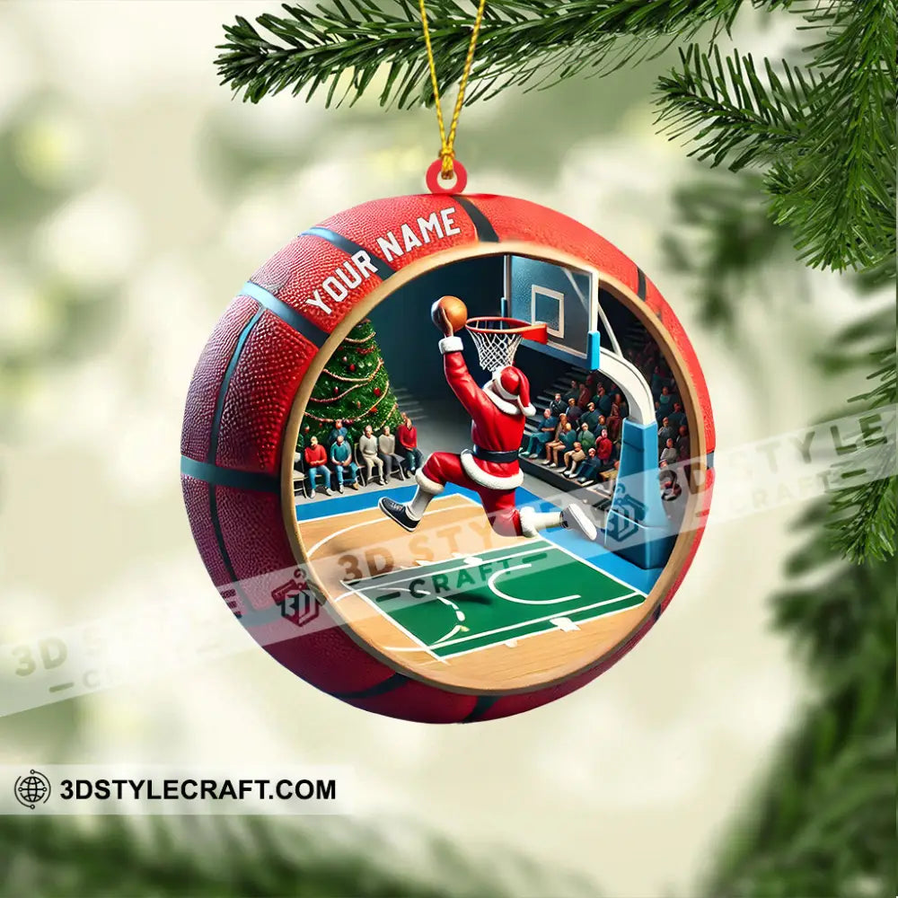 Ball Basketball Decor Christmas Ornament Personalized