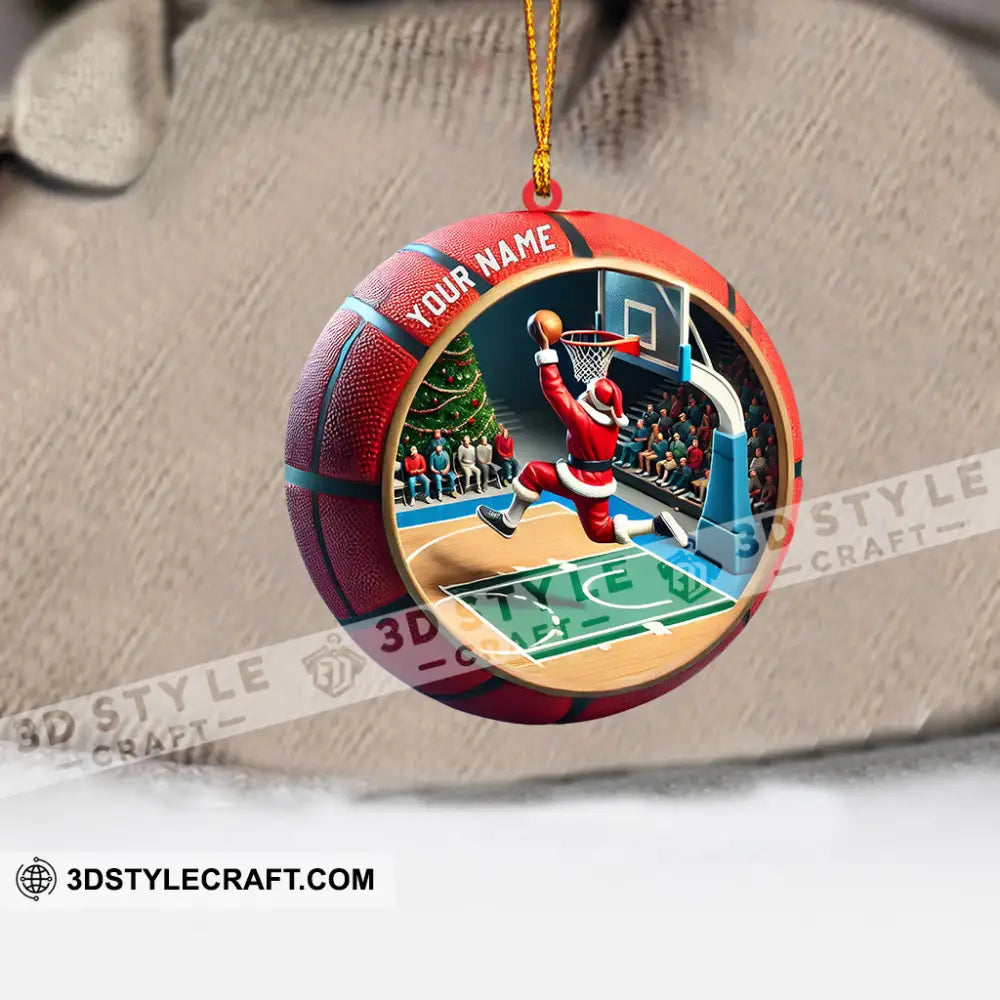 Ball Basketball Decor Christmas Ornament Personalized