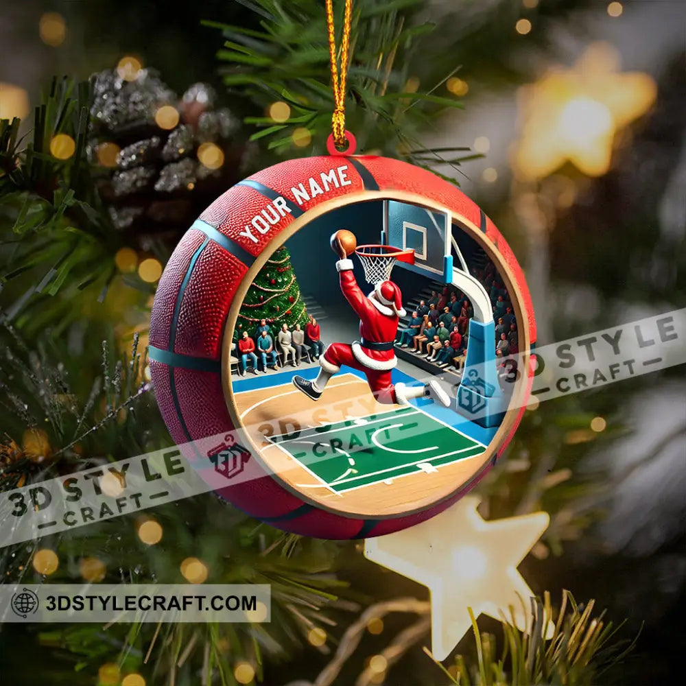 Ball Basketball Decor Christmas Ornament Personalized