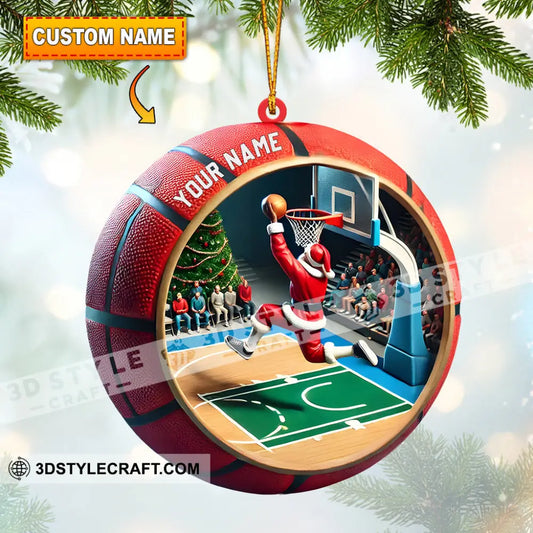 Ball Basketball Decor Christmas Ornament Personalized 3.54’’ / 1