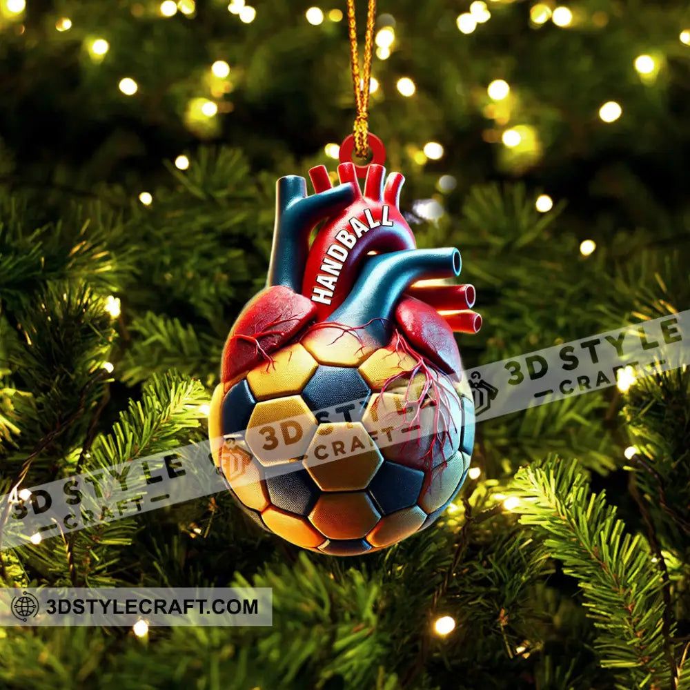 Ball Heart Home Decor Christmas Ornament Personalized