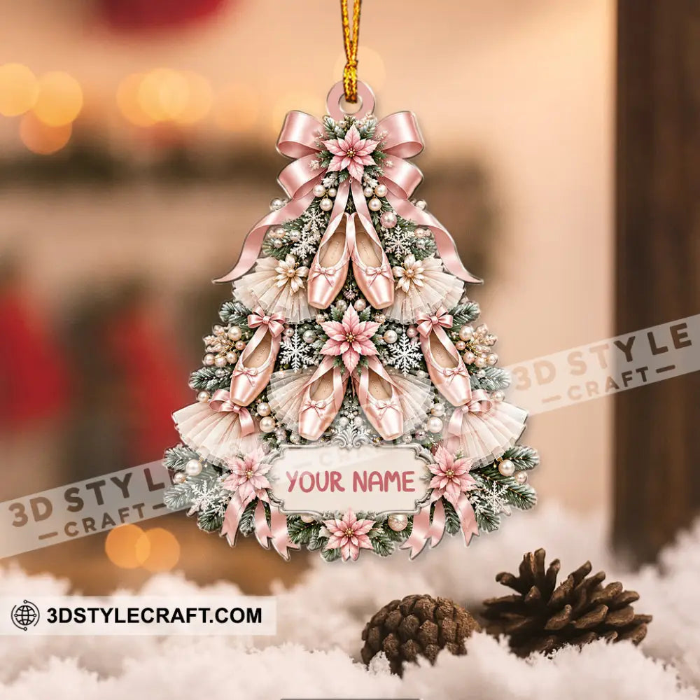Ballet Christmas Tree Home Decor Christmas Ornament Personalized Ornament - Ornament