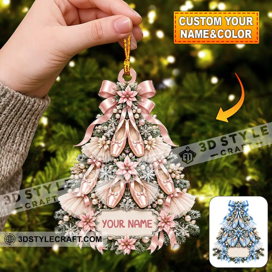 Ballet Christmas Tree Home Decor, Christmas Ornament, Personalized Ornament style option 1