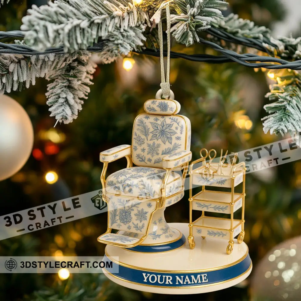 Barber Chair Home Decor Christmas Ornament Personalized Ornament Ornament