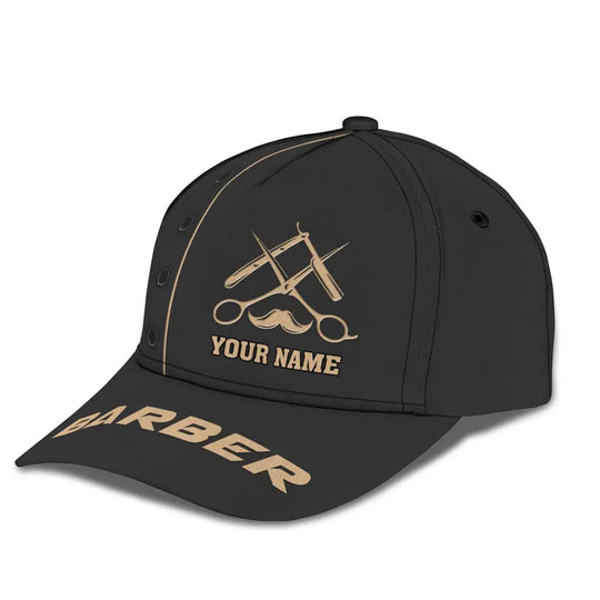 Barber Classic Cap, Hairstylist Hat, Unisex Barber Hat style option 3