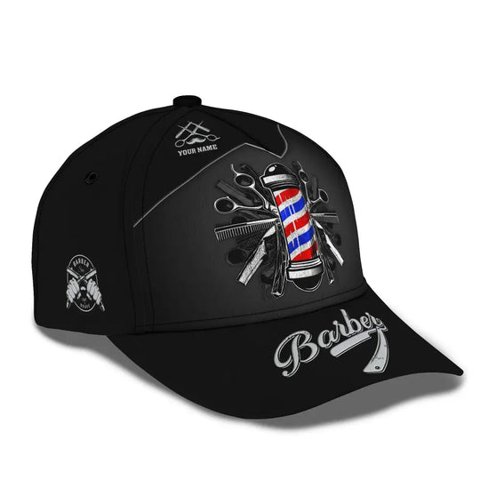 Barber Classic Cap, Hairstylist Hat, Unisex Barber Hat style option 3