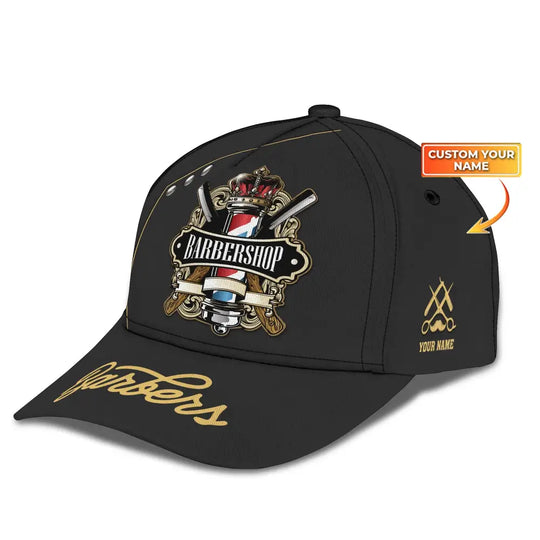 Barber Classic Cap, Hairstylist Hat, Unisex Barber Hat style option 1