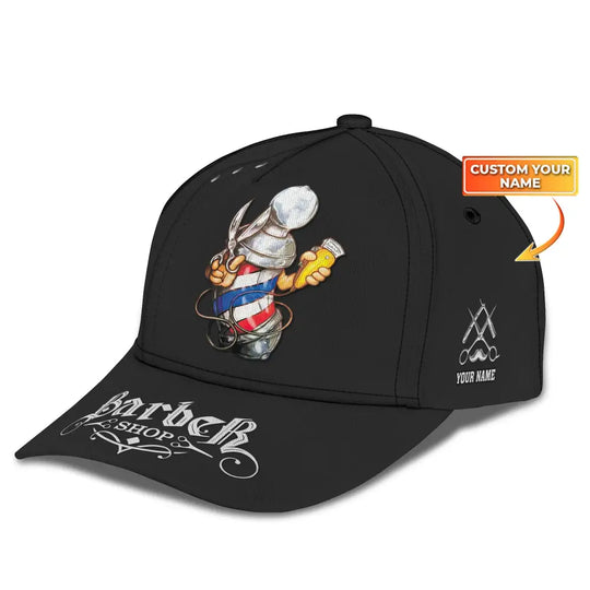 Barber Classic Cap, Hairstylist Hat, Unisex Barber Hat style option 1