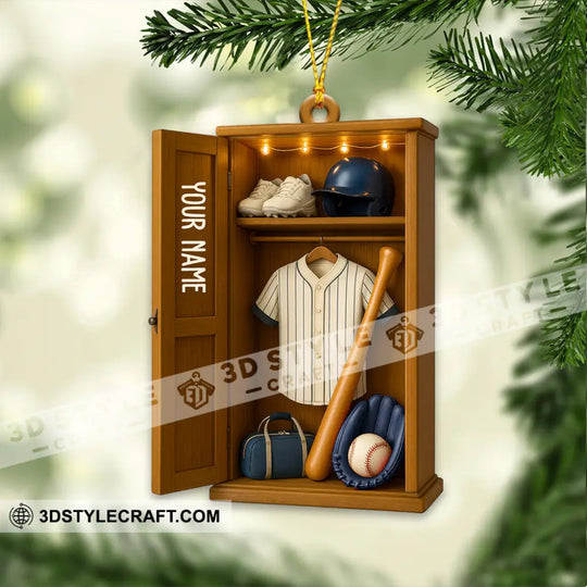 Baseball, Home Decor, Christmas Ornament, Personalized Ornament style option 4