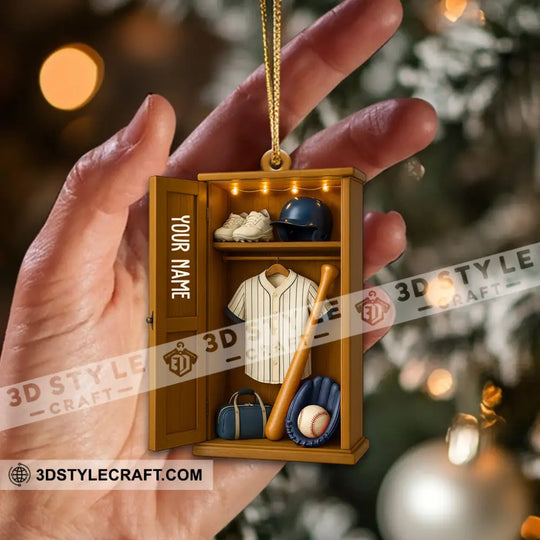 Baseball, Home Decor, Christmas Ornament, Personalized Ornament style option 2