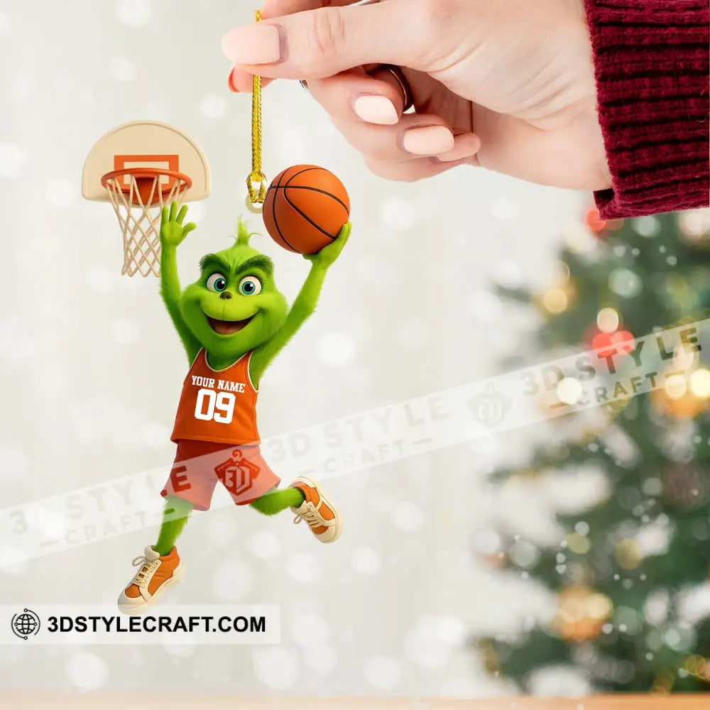 Basketball Christmas Home Decor Christmas Ornament Personalized Ornament Ornament