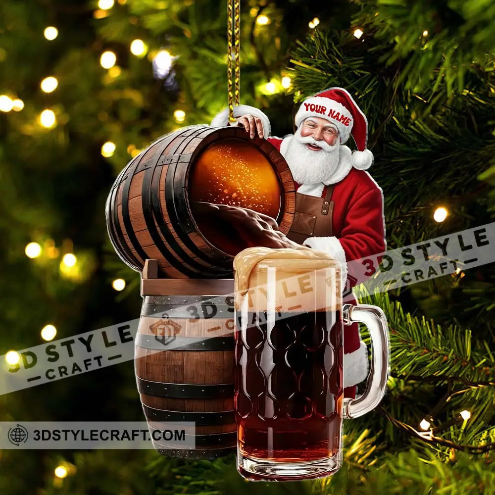 Beer Home Decor Christmas Ornament Personalized Ornament Ornament
