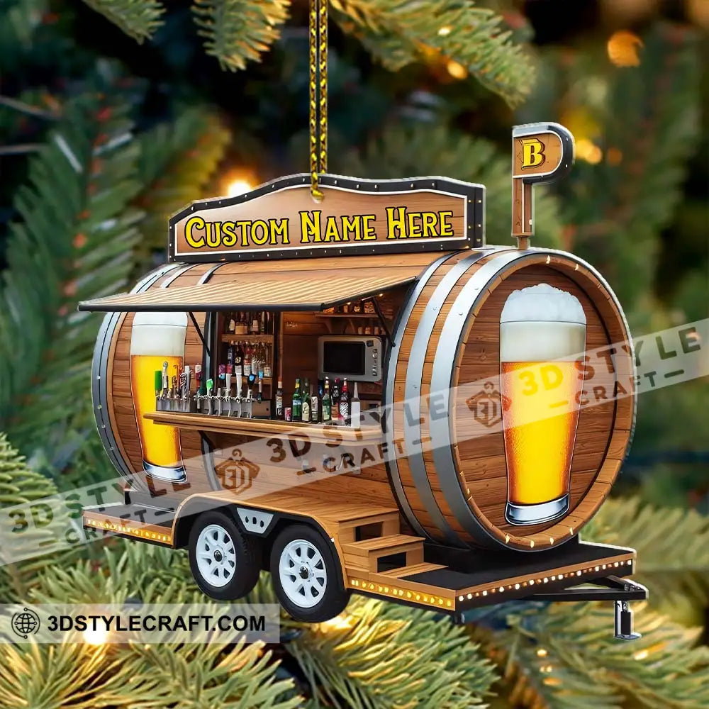 Beer Home Decor Christmas Ornament Personalized Ornament Ornament