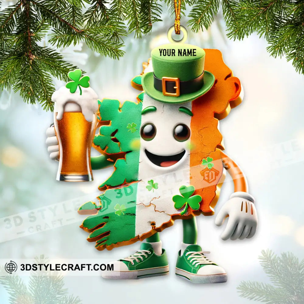 Beer Party St.patrick’s Day Home Decor Christmas Ornament Personalized