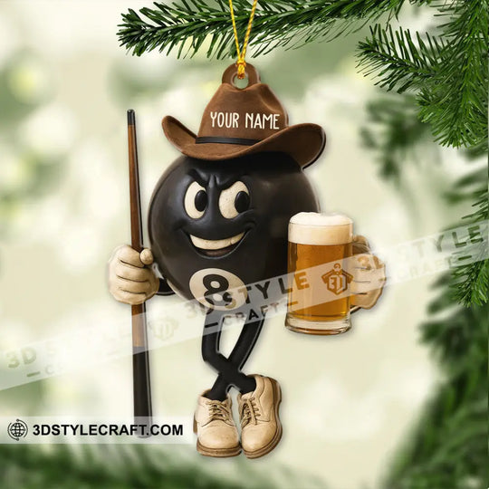 Billboard No.8 Ball Christmas, Home Decor, Christmas Ornament, Personalized Ornament style option 4