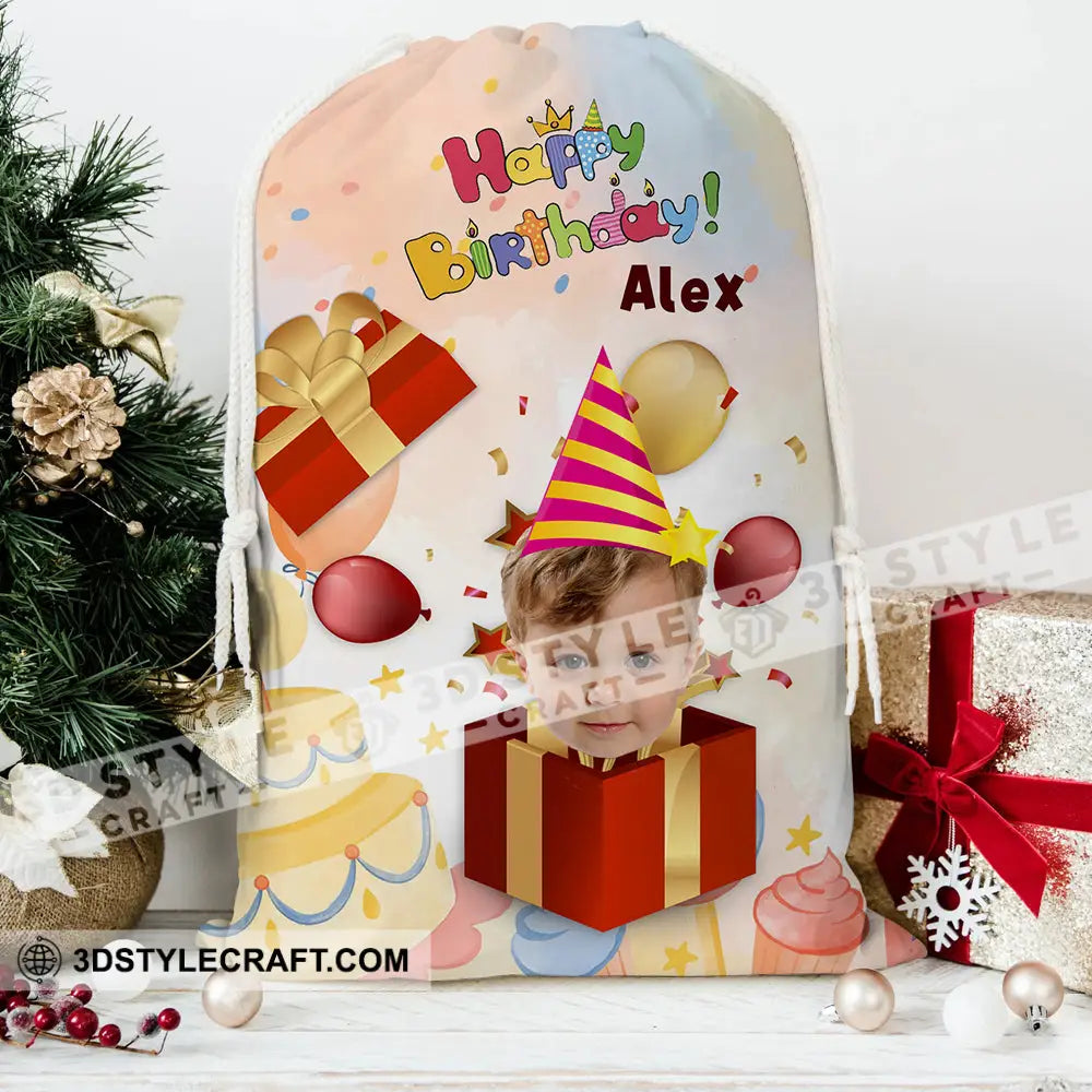 Birthday Gift Decor Bag Personalized Christmas String 13X15 In - 33X39 Cm