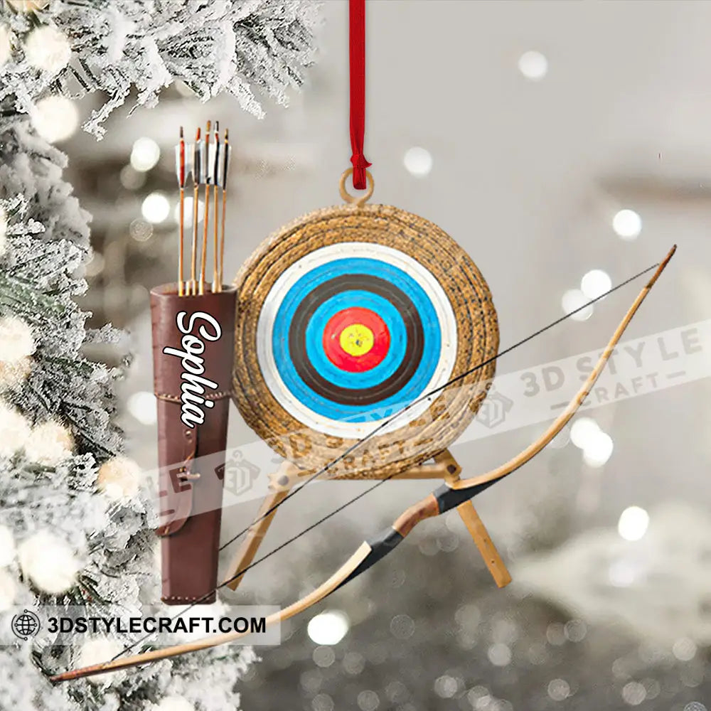 Bow And Arrow Ornament Personalized