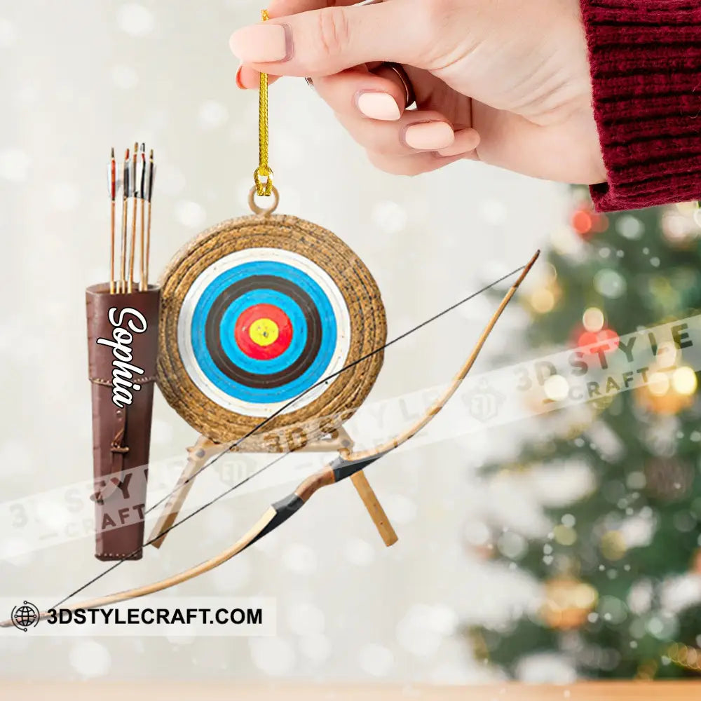 Bow And Arrow Ornament Personalized