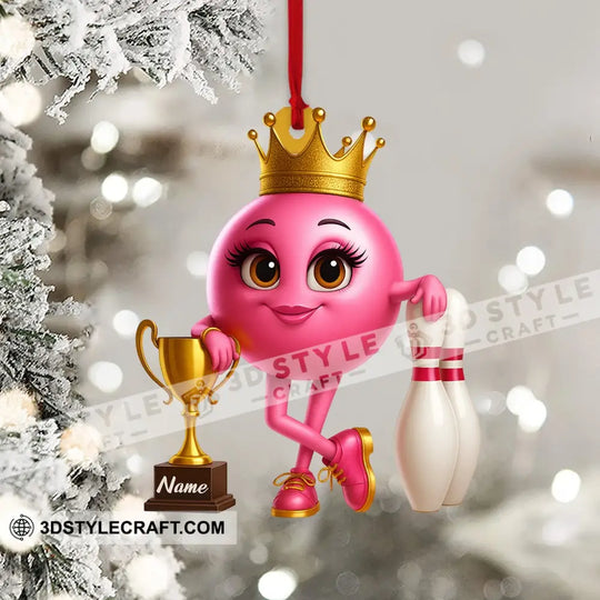 Bowling Girl, Home Decor, Christmas Ornament, Personalized Ornament style option 4