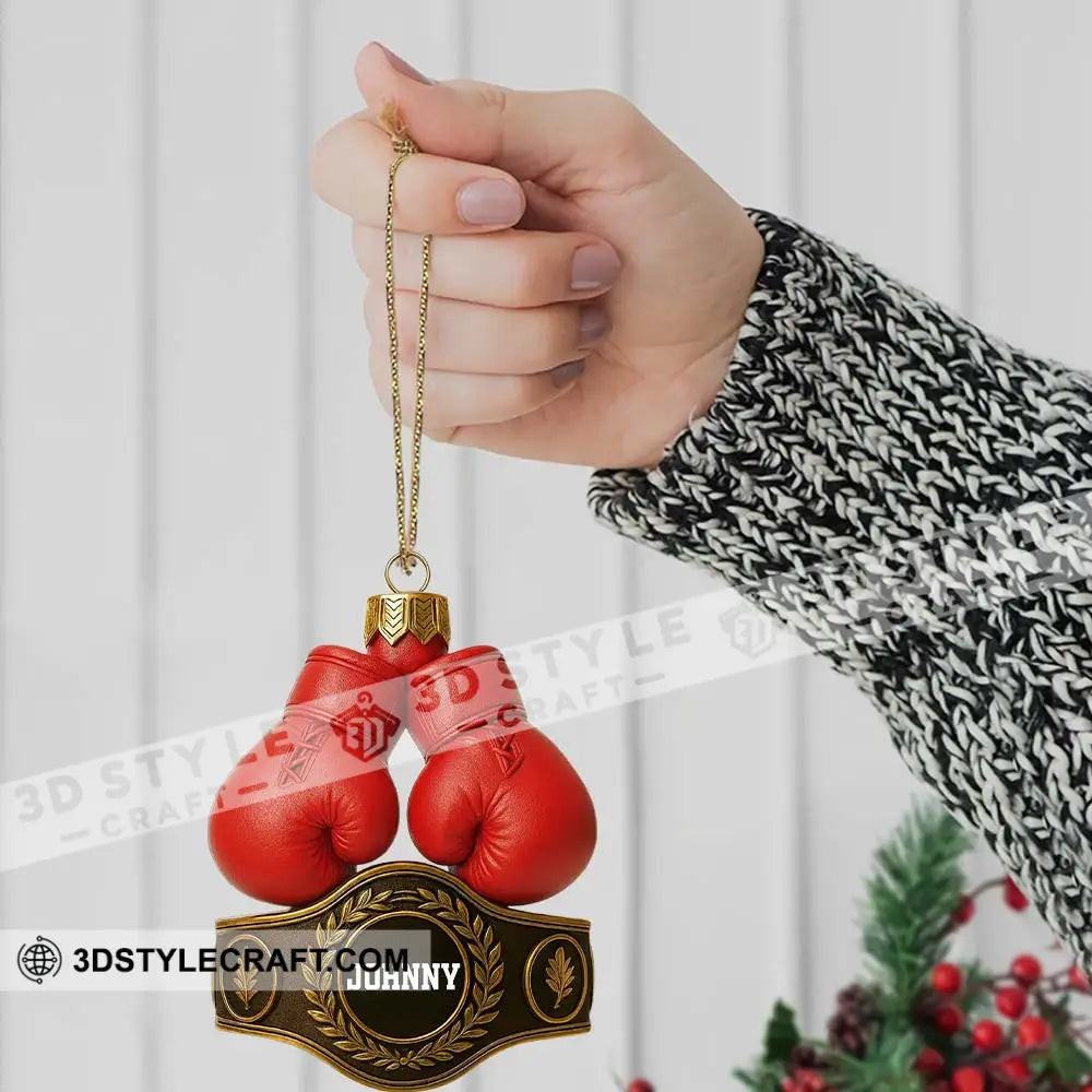 Boxing Christmas Home Decor Christmas Ornament Personalized Ornament Ornament