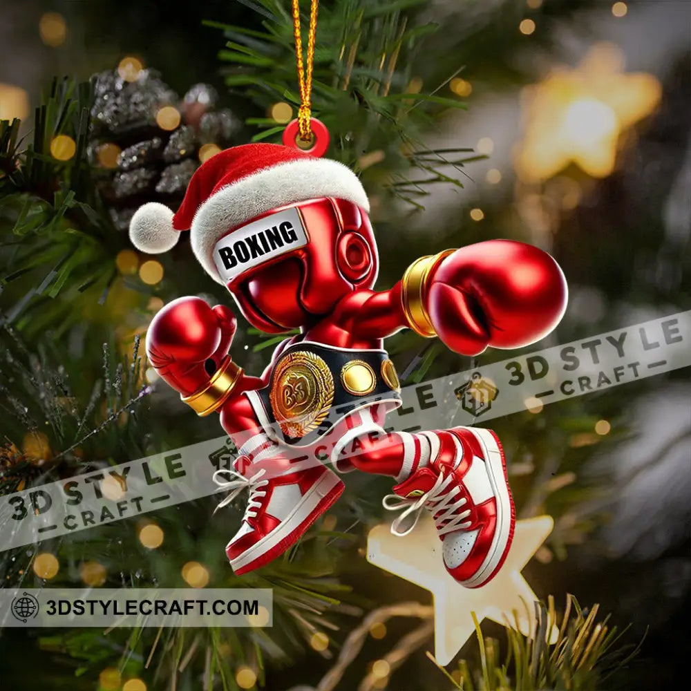 Boxing Christmas Ornament Personalized