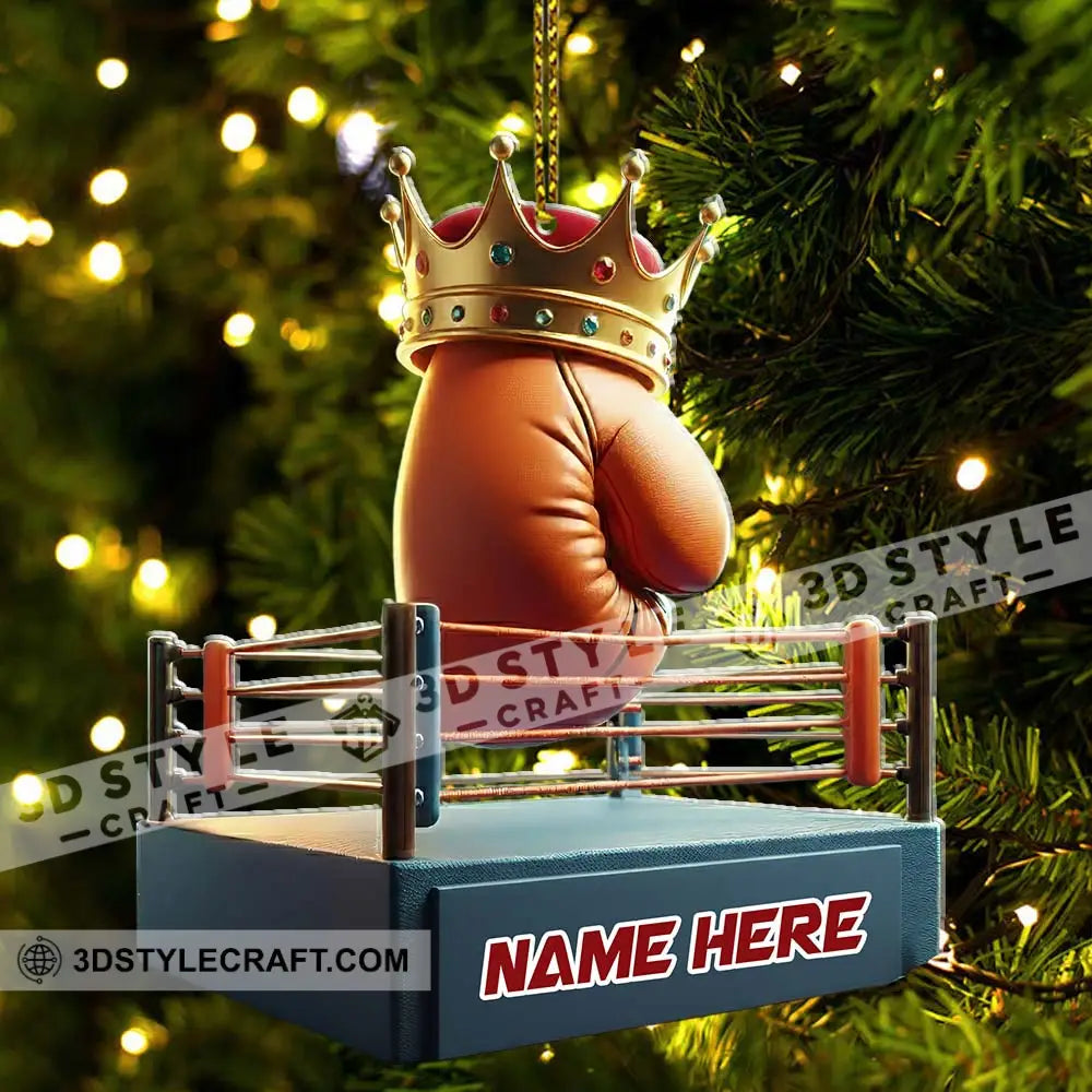 Boxing Home Decor Christmas Ornament Personalized Ornament Ornament