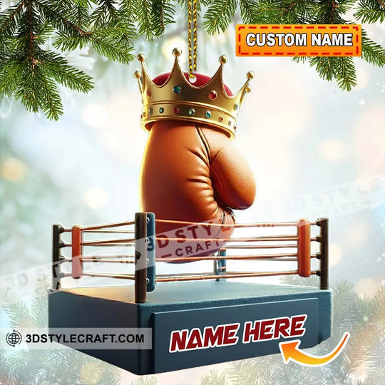 Boxing Home Decor, Christmas Ornament, Personalized Ornament style option 1