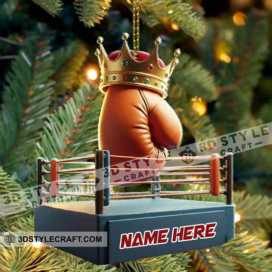 Boxing Home Decor, Christmas Ornament, Personalized Ornament style option 4