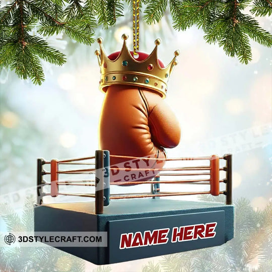 Boxing Home Decor, Christmas Ornament, Personalized Ornament style option 2