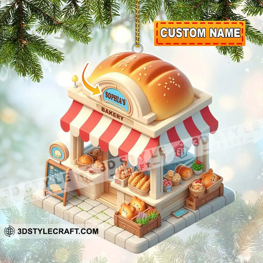 Bread Bakery Christmas Ornament Personalized 3.54’’ / 1