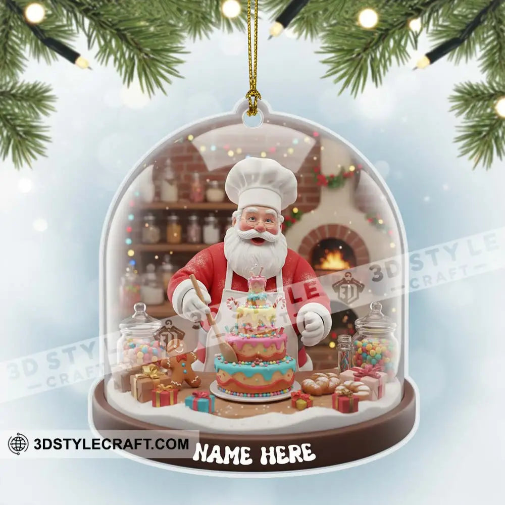 Cake Chef Home Decor Christmas Ornament Personalized Ornament Ornament
