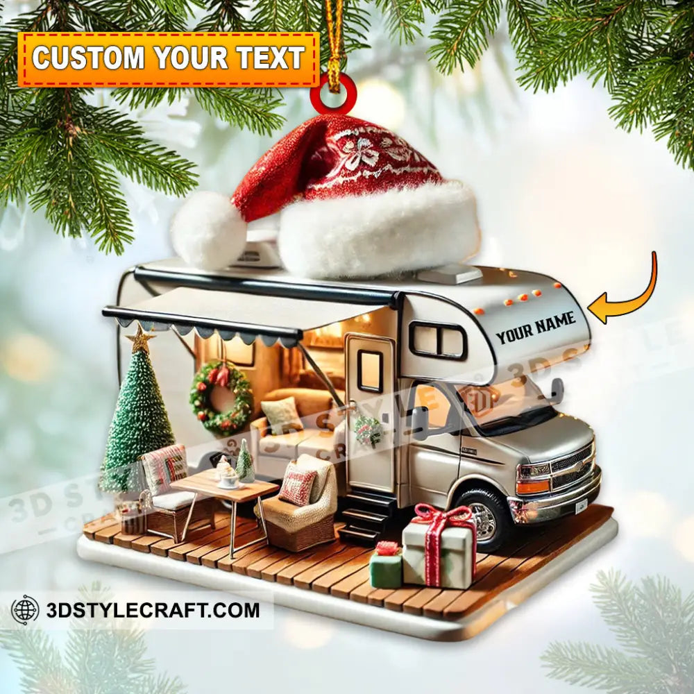 Camping Car Home Decor Christmas Ornament Personalized 3.54’’ / 1