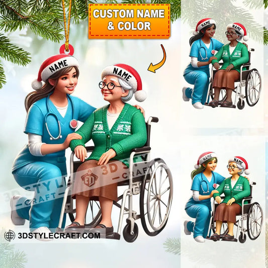 Caring Home Decor Christmas Ornament Personalized 3.54’’ / 1