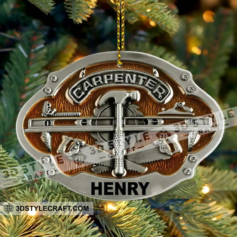 Carpenter Home Decor Christmas Ornament Personalized Ornament Ornament