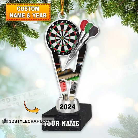 Champion Darts Cup Home Decor Christmas Ornament Personalized 3.54’’ / 1