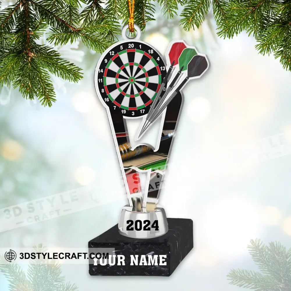 Champion Darts Cup Home Decor Christmas Ornament Personalized