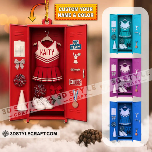 Cheerleader Corner Home Decor Christmas Ornament Personalized Ornament 3.54’’ / 1 Ornament Ornament