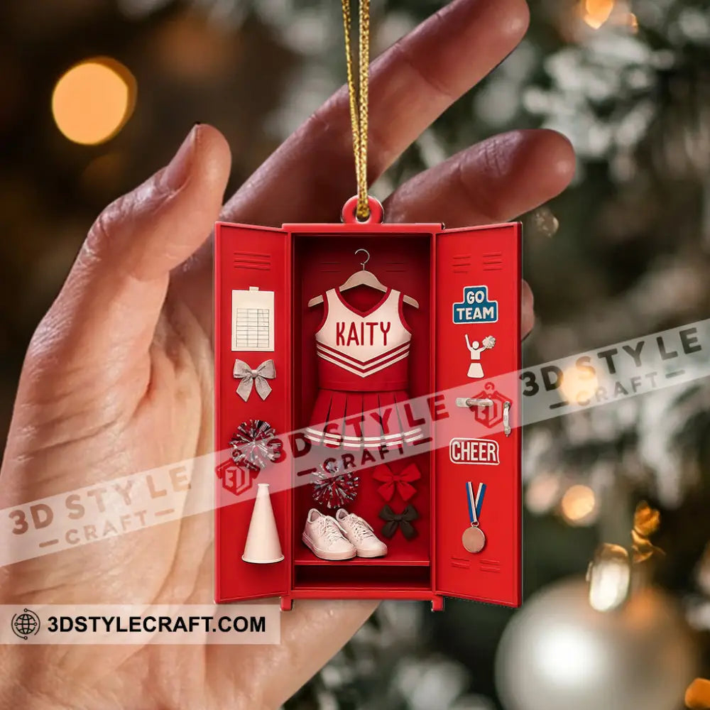 Cheerleader Corner Home Decor Christmas Ornament Personalized Ornament Ornament