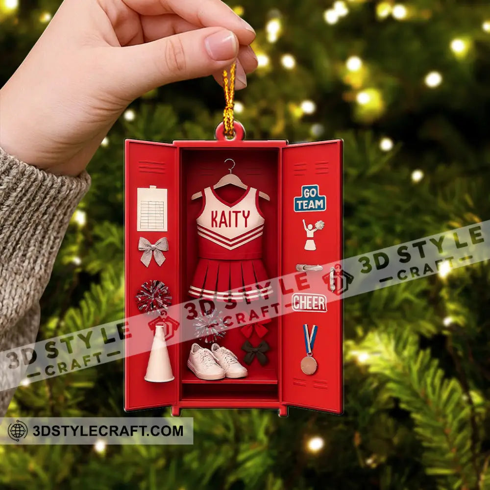 Cheerleader Corner Home Decor Christmas Ornament Personalized Ornament Ornament