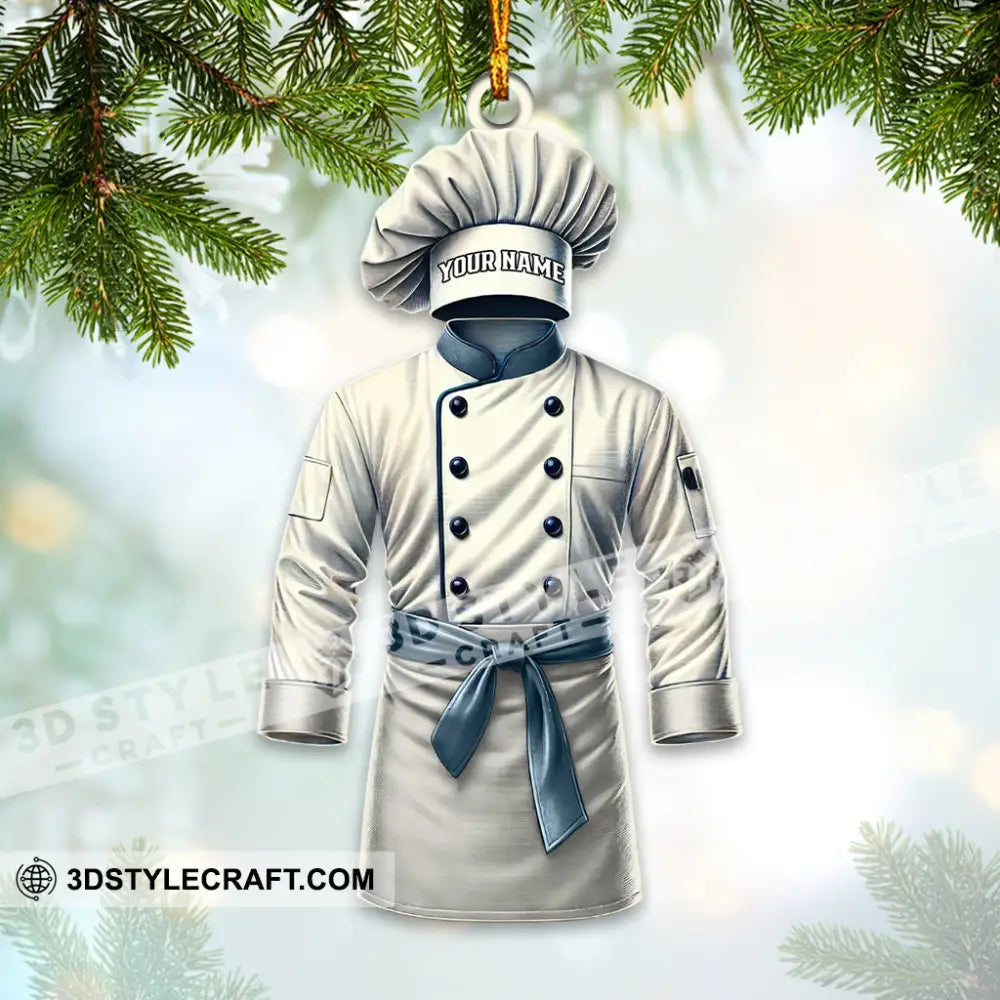 Chef Outfit Ornament Personalized