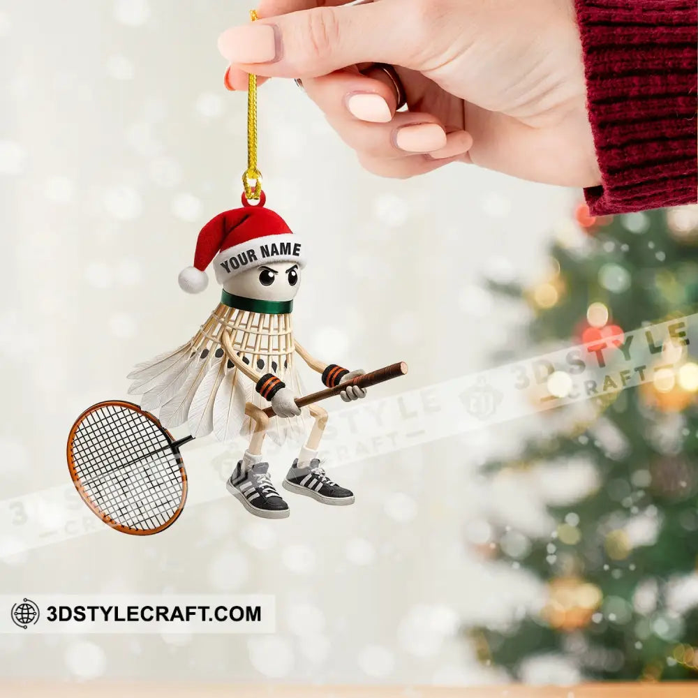 Christmas Badminton Home Decor Christmas Ornament Personalized Ornament Ornament