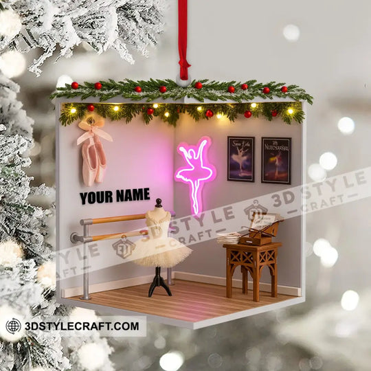 Christmas Ballet Room, Home Decor, Christmas Ornament, Personalized Ornament style option 4