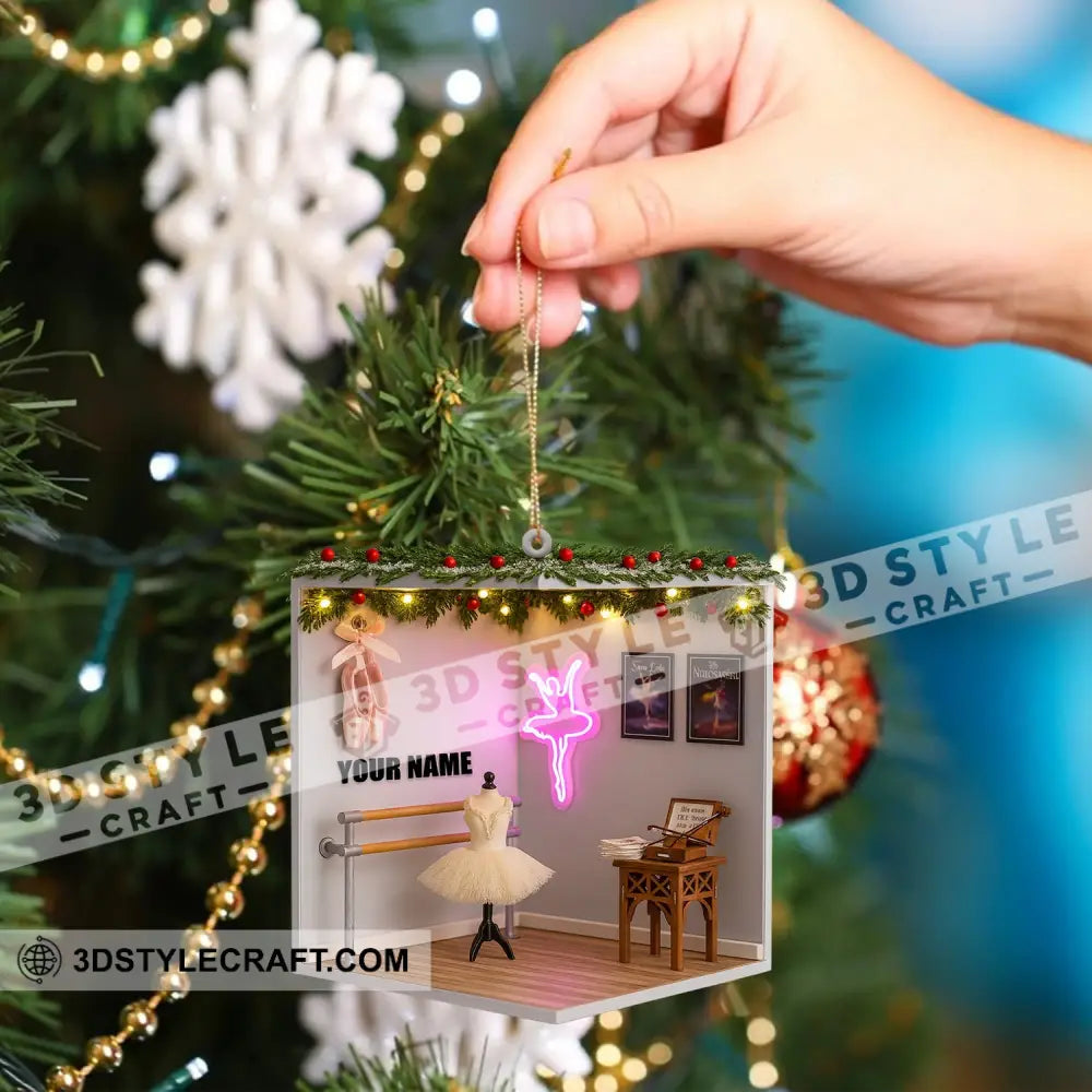Christmas Ballet Room Home Decor Christmas Ornament Personalized Ornament Ornament