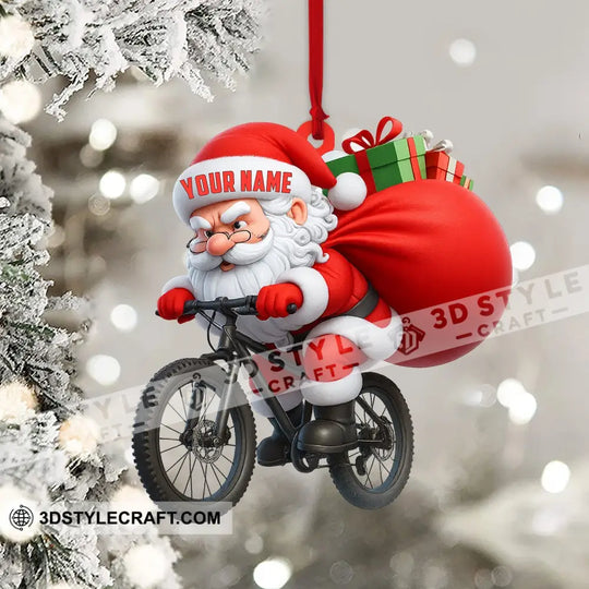 Christmas Bicycle, Home Decor, Christmas Ornament, Personalized Ornament style option 4