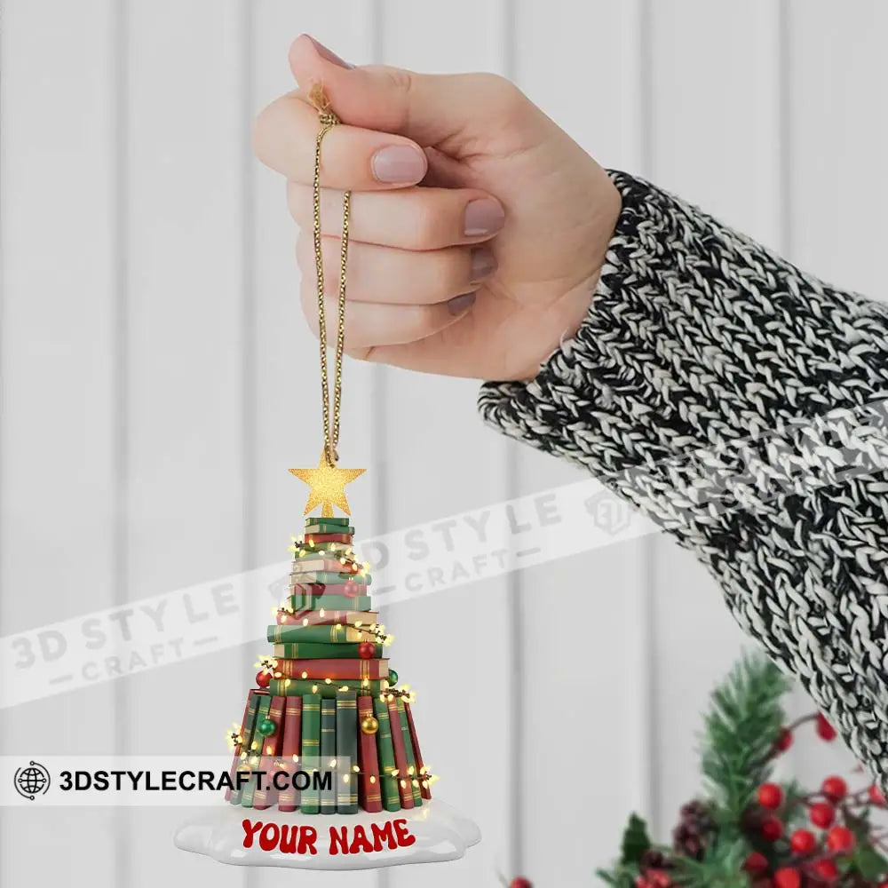 Christmas Books Tree Home Decor Christmas Ornament Personalized Ornament Ornament