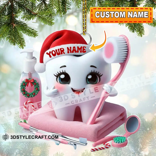 Christmas Dentist, Home Decor, Christmas Ornament, Personalized Ornament style option 1