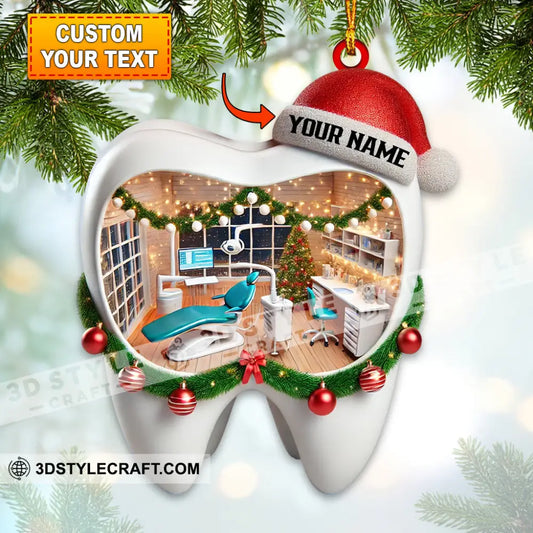 Christmas Dentist Home Decor Ornament Personalized 3.54’’ / 1